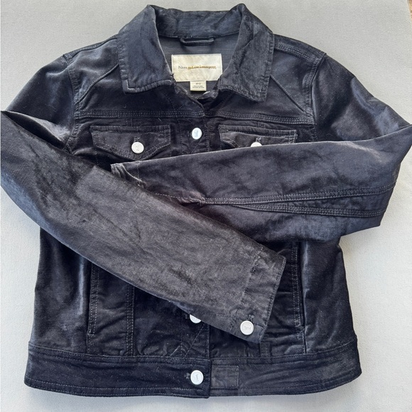 PILCRO AND THE LETTERPRESS Black Classic Velvet Jacket Size S - Picture 11 of 12